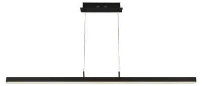 Produktbild von LED Hängeleuchte, Höhenverstellbar, Alu, schwarz, L 118,5 cm