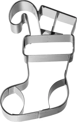 Produktbild von Birkmann Ausstechform Weihnachtssocke, mit Innenprägung, Ausstecher, Plätzchenform, Keks, Plätzchen, Edelstahl, 9 cm, 198289