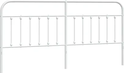 Produktbild von vidaXL Ersatz-Kopfteil Metall Weiß 200 cm
