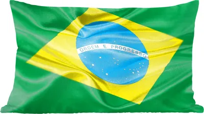 Produktbild von MuchoWow® Zierkissen Sofakissen Wohnzimmer Dekokissen 50x30 cm Nahaufnahme der Flagge von Brasilien - Wohnzimmerdekoration - Polster mit Photo