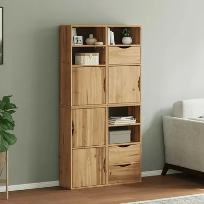 Immagine prodotto di vidaXL Armadietti laterali 4 pz. ODDA 40x24x79 cm in legno di pino massiccio