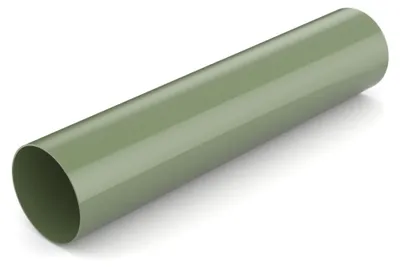 Produktbild von BRYZA Kunststoff Dachfallrohre ohne Hals Ø 63 mm, Länge 3M, Grün RAL 6020