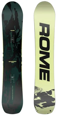 Produktbild von Rome Warden Vielseitiges All-Mountain Snowboard 158W Reaktionsfreudiges Board