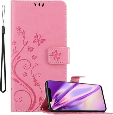 Zdjęcie produktu dla Pokrowiec Cadorabo do Huawei MATE 20 PRO w kolorze różowym pokrowiec ochronny pokrowiec na telefon komórkowy etui w kwiaty etui w kwiaty