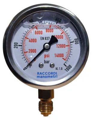 Produktbild von Radialer Niederdruckmanometer MG1-63 1000 bar Gewinde 1/4"