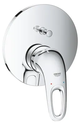 Produktbild von GROHE Einhand-Wannenbatterie Eurostyle 24049_3, Fertigmontageset für Rapido SmartBox, Hebel offen, chrom