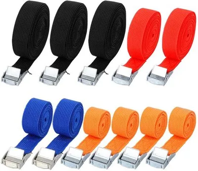 Obrázok produktu pre 11 kusov zipsov s dĺžkou od 1 m do 6 m, 25 mm zipsy na batožinu, bicykel, auto a upevňovacie pásky