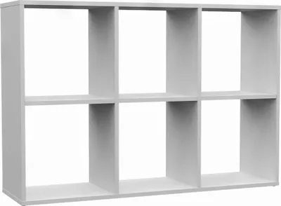 Obrázok produktu pre Selsey Malax - Otvorená stojaca polica, 6 priehradiek, biela, 110 cm