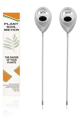 Imagen del producto de Medidor de humedad del suelo con sonda larga, 2 unidades, higrómetro para jardín y agricultura