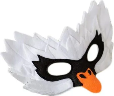 Produktbild von Filzmaske SCHWAN Märchen Hässliches Entlein 1Stk