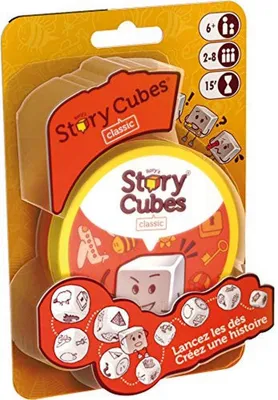Produktbild von Zygomatic Rory's Story Cubes: Classic Metalldose, Gesellschaftsspiel, ab 6 Jahren, 2-8 Spieler, 15 Minuten