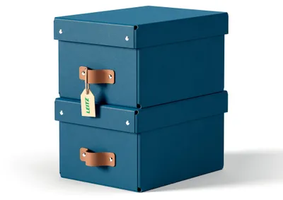 Produktbild von Leitz 61470068 Aufbewahrungsbox Karton Blau
