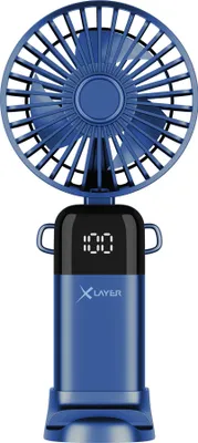 Produktbild von Xlayer Handventilator klappbar/wiederaufladbar mit Smartphonehalterung