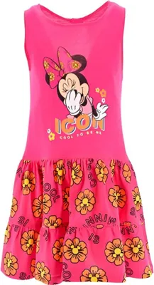 Produktbild von Disney Minnie Maus Kinder Mädchen Kleid Sommerkleid – Rosa / 116