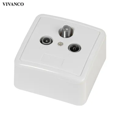 Produktbild von ViVanco™48071, Antennenadapter, Weiß, 1 Stück(e), Deutschland, 196 g, 100 mm