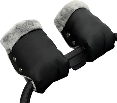 Produktbild von Handwärmer Kinderwagen Handschuhe Handmuff mit warme Fleece und Baumwolle Innenseite Wasserdicht und Winddicht Stroller Handmuff Universalgröße