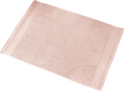 Image de Tapis de bain 50x70 cm Coton Rose Poudré