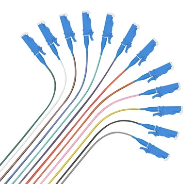 Zdjęcie produktu dla helos LWL OS2 Pigtail światłowodowy 12xE2000 (LSH) UPC z łatwym zdejmowaniem izolacji, 2,0 m