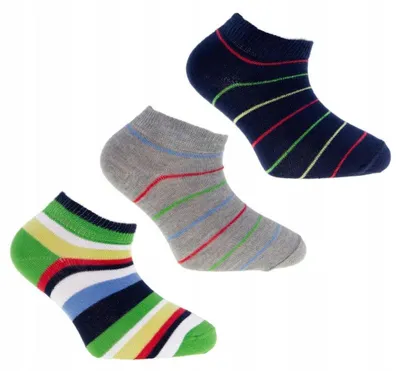 Produktbild von Kindersocken - Bunt - 3 Paar - Atmungsaktiv - Größe 23-26