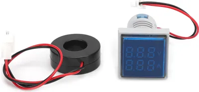 Obrázok produktu pre AD16?22FVA 2v1 Voltmeter Ampérmeter Napäťový merač prúdu Tester Merací indikátor Modrá
