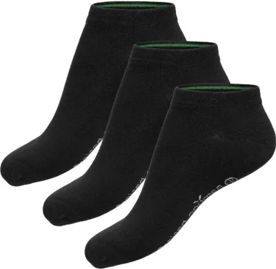Produktbild von Bamboo Basics Sneaker Socken Dani - Black - 3-Pack, Farbe:Black, Größe:35-40