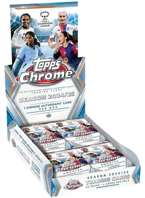 Produktbild von 2024-25 Topps Chrome Soccer UEFA Women's Champions League Hobby Box