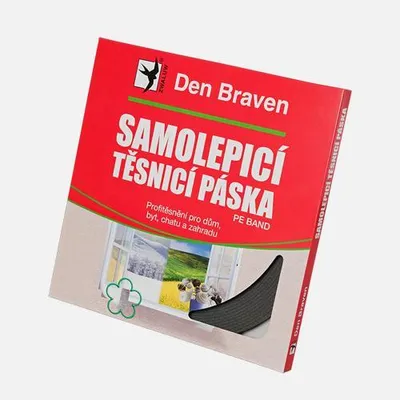 Obrázek produktu pro Den Braven Samolepicí těsnicí páska na okna a dveře 9 x 2 mm - 20 m BÍLÁ