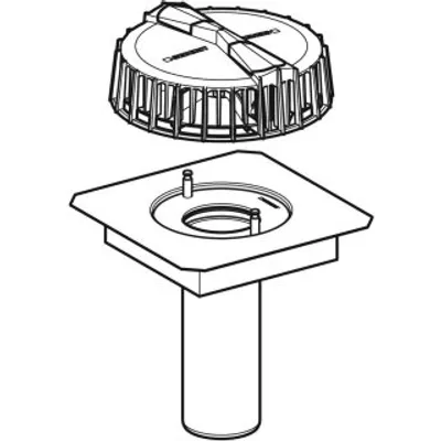 Produktbild von Geberit 359100001 Pluvia Dachwassereinlauf