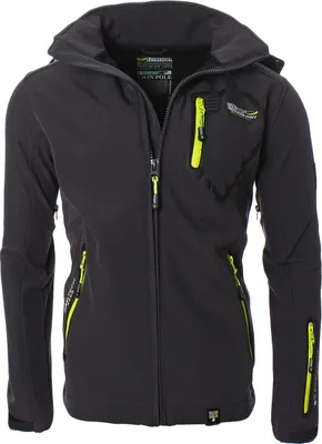 Produktbild von Geographical Norway Herren Softshelljacke Funktions-Outdoor-Jacke Model: Tsunami, Farbe: Grau, Größe: M