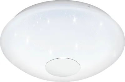 Produktbild von EGLO LED Deckenleuchte Voltago 2, Deckenlampe, Kristall-Effekt, Fernbedienung, Lichtfarbe (warmweiß – kaltweiß), dimmbar, Wohnzimmerlampe, Ø 29,5 cm