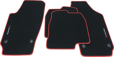 Produktbild von Fußmatten Sportline passend für Seat Ibiza 3 6L Stylance FR Cupra Bj. 2002-2008, Bandeinfassung:Rot