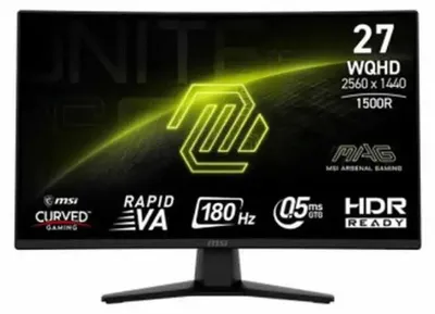 Produktbild von MSI MAG 274CQF Curved Gaming TFT 27" WQHD VA 180Hz 0.5ms