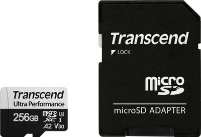 Image de TRANSCEND 256GB microSD avec adaptateur UHS-I