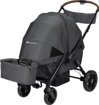 Produktbild von Bebeconfort Helios, 2-in-1 Kinderwagen ab Geburt, 0–4 Jahre, 0–22 kg, 2 gegenüberliegende Sitze, kompakt zusammenklappbar, Mineral Graphite