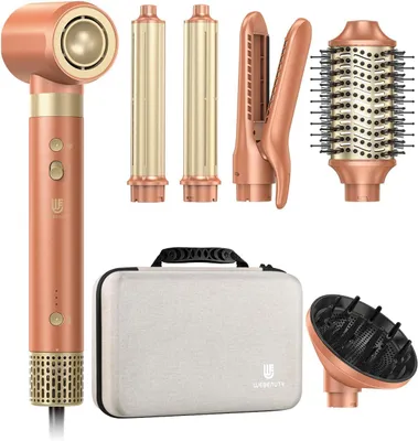 Obrázok produktu pre Airstyler 7-v-1 Mokka – Multifunkčný stylingový prístroj – Fúkaná kefa – Kefa s teplým vzduchom – Automatická kulma
