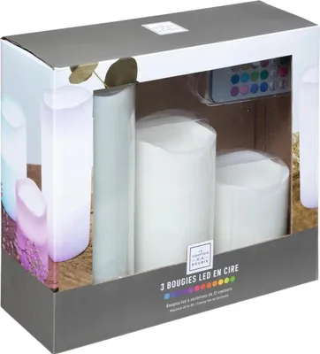 Image de Bougies à thé LED ATMOSPHERA set de 3