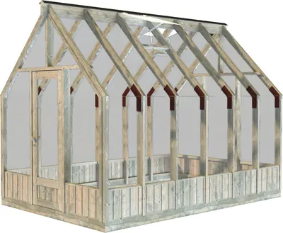 Zdjęcie produktu dla Szklarnia / altana / szklarnia Palmako Emilia 8,2 m² - 18 mm Szare impregnowane ciśnieniowo