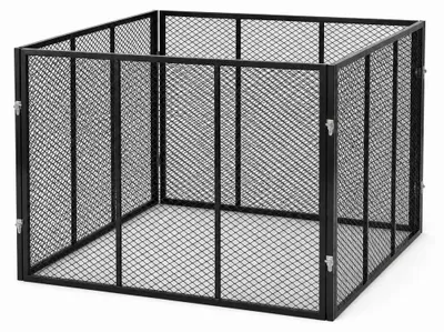 Produktbild von HomeLuxWorld Garten Komposter Metall 750L 100x100x75 cm Schwarz