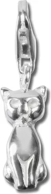 Image de SilberDream Charm bracelet bijoux pendentif chat 925 argent véritable FC1029