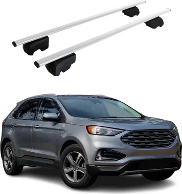 Obrázok produktu pre Priečne strešné nosiče pre Ford Edge 2015–2023, strieborné, s certifikátom ABE