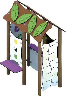 Immagine prodotto di Spielhaus Zwergenhaus Kletterhaus Waldhaus Versteckhaus Spielplatz Baumhaus