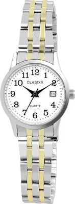 Produktbild von Classix Damenuhr mit Gliederarmband, Edelstahl