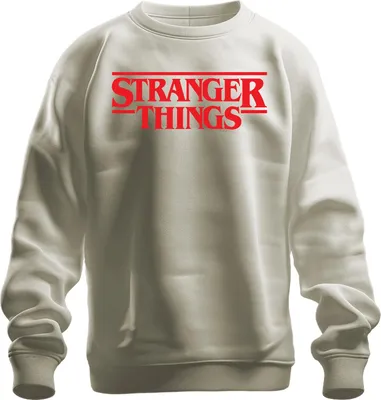 Produktbild von Stranger Fan Geschenk Hawkins Upside Down Retro 80er Serienfan Uni Sweatshirt Pullover, Natur, M