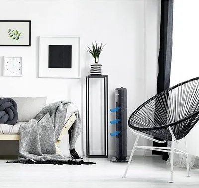 Image de Ventilateur sur pied avec télécommande - Ventilateur à piston - Différentes vitesses - Minuterie - Ventilateur sur pied