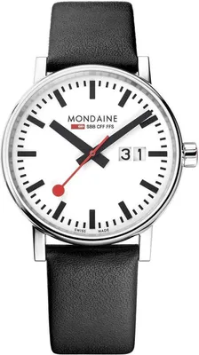 Produktbild von Mondaine Herren Uhr Armbanduhr 40 mm MSE.40210.LBV evo2 Leder