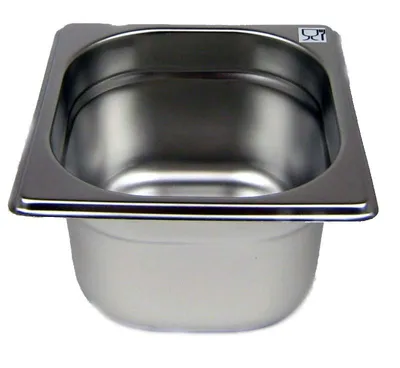 Produktbild von GN 1/6 Gastronormbehälter GN-Behälter Edelstahl 1,6 Liter Tiefe 100mm Gastronorm