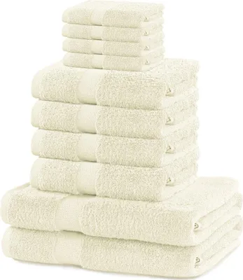 Zdjęcie produktu dla Zestaw Ręczników Ecru 2*70x140 + 4*50x100 + 4*30x50 DecoKing