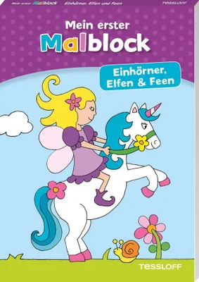 Produktbild von Tessloff Mein erster Malblock. Einhörner, Elfen un