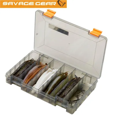Produktbild von Savage Gear Gravity Stick Kit - 30 Gummifische + Zubehör + Köderbox