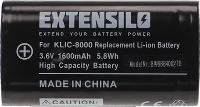 Produktbild von EXTENSILO Akku kompatibel mit Medion MD41066 Kamera (1600 mAh, 3,6 V, Li-Ion)